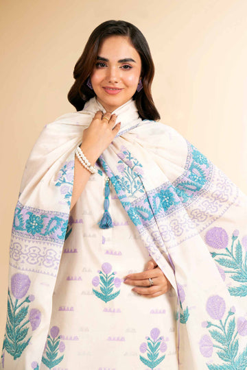 Nishat Linen 3 Piece - Digital Printed Embroidered Suit - 42501638 Online Shopping